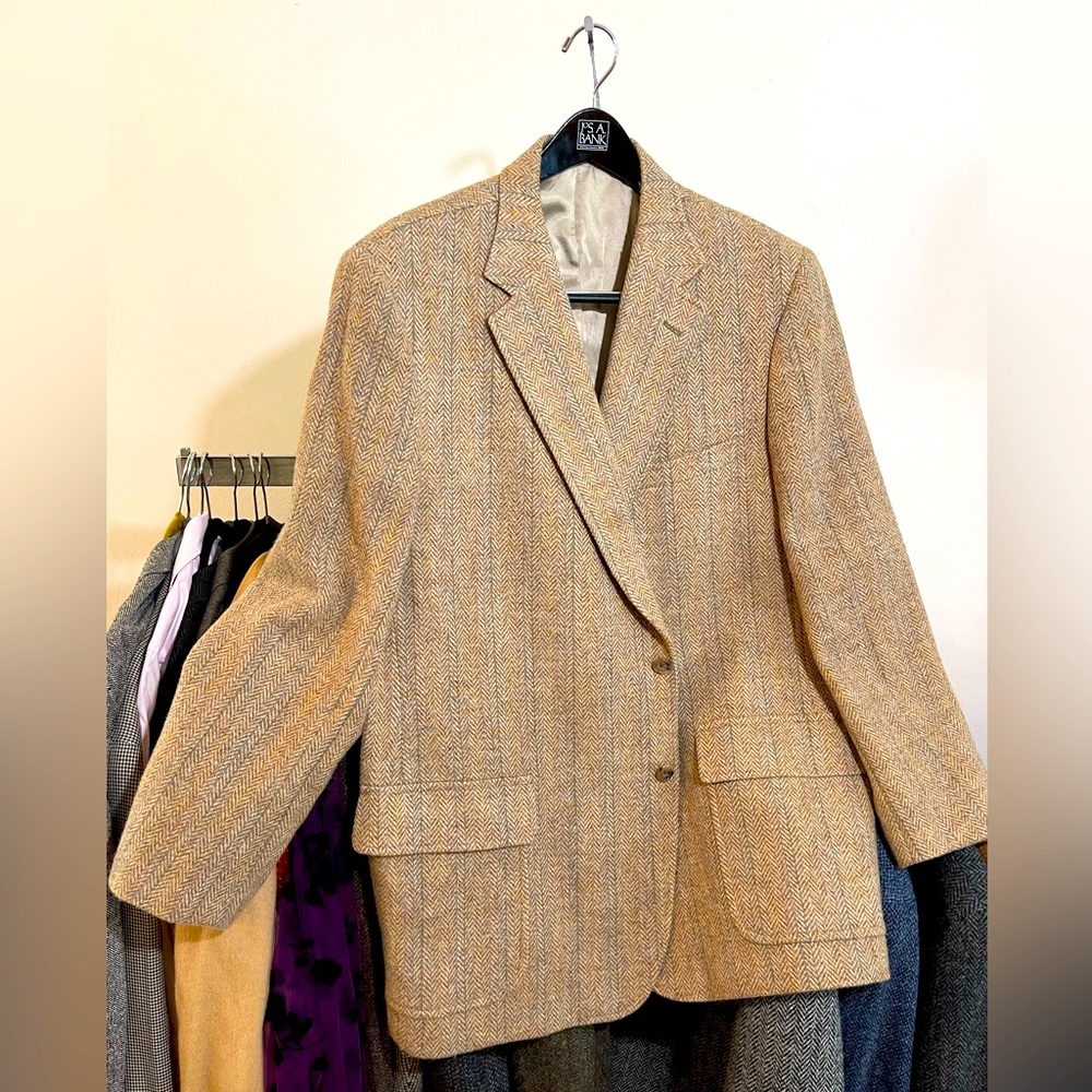 Cable Care Clothier Herringbone Harris Tweed Sportscoat